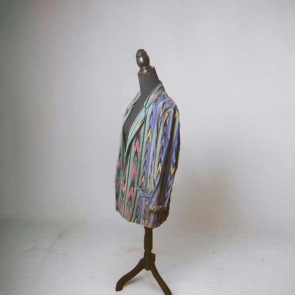 Vintage Ikat Southwest colorful blazer 80’s - Picture 5 of 5